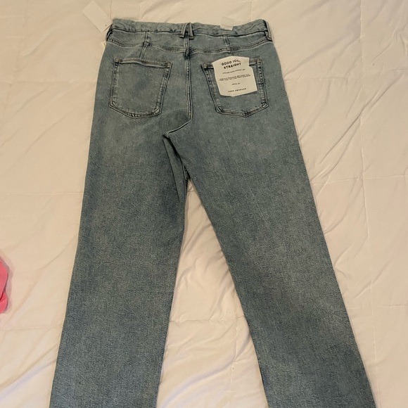 Good American straight icon stretch jeans 10 12 high rise - Picture 3 of 12